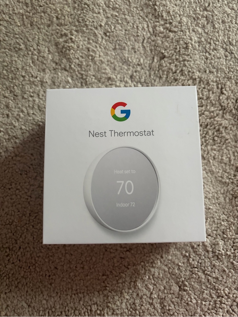 Google Nest Thermostat - White and Silver Accent New in Box